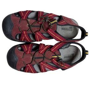 Alpine Design Women's Size 8 Red Yellow Sport Sandals Water Hiking Shoes